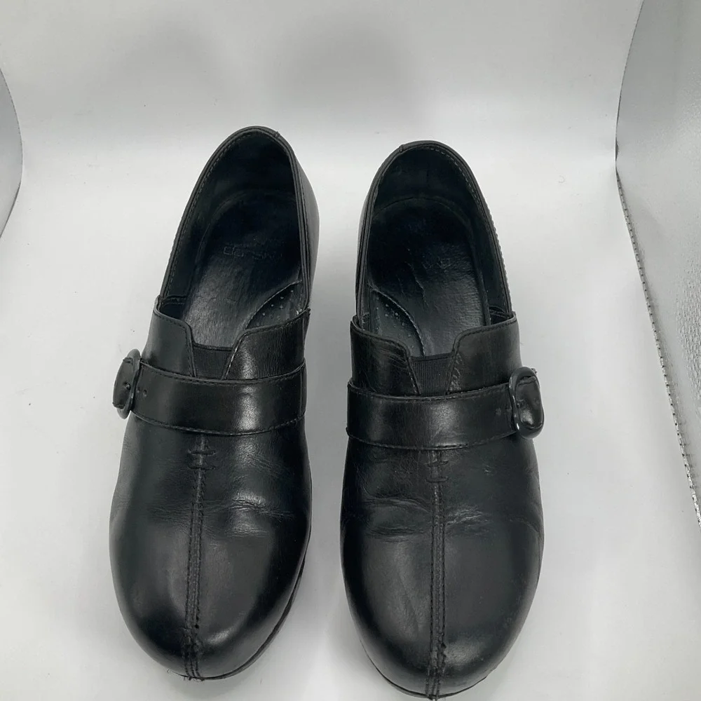 Dansko Tamara Leather Buckle Monk Strap Clog Slip-On Comfort Occupational EU 38 - Picture 2 of 12